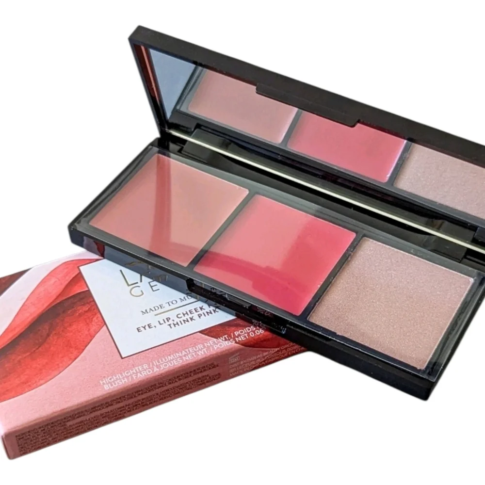 LAURA GELLER Multitasking Cream to Powder Trio Eye, Lip, Cheek Think Pink